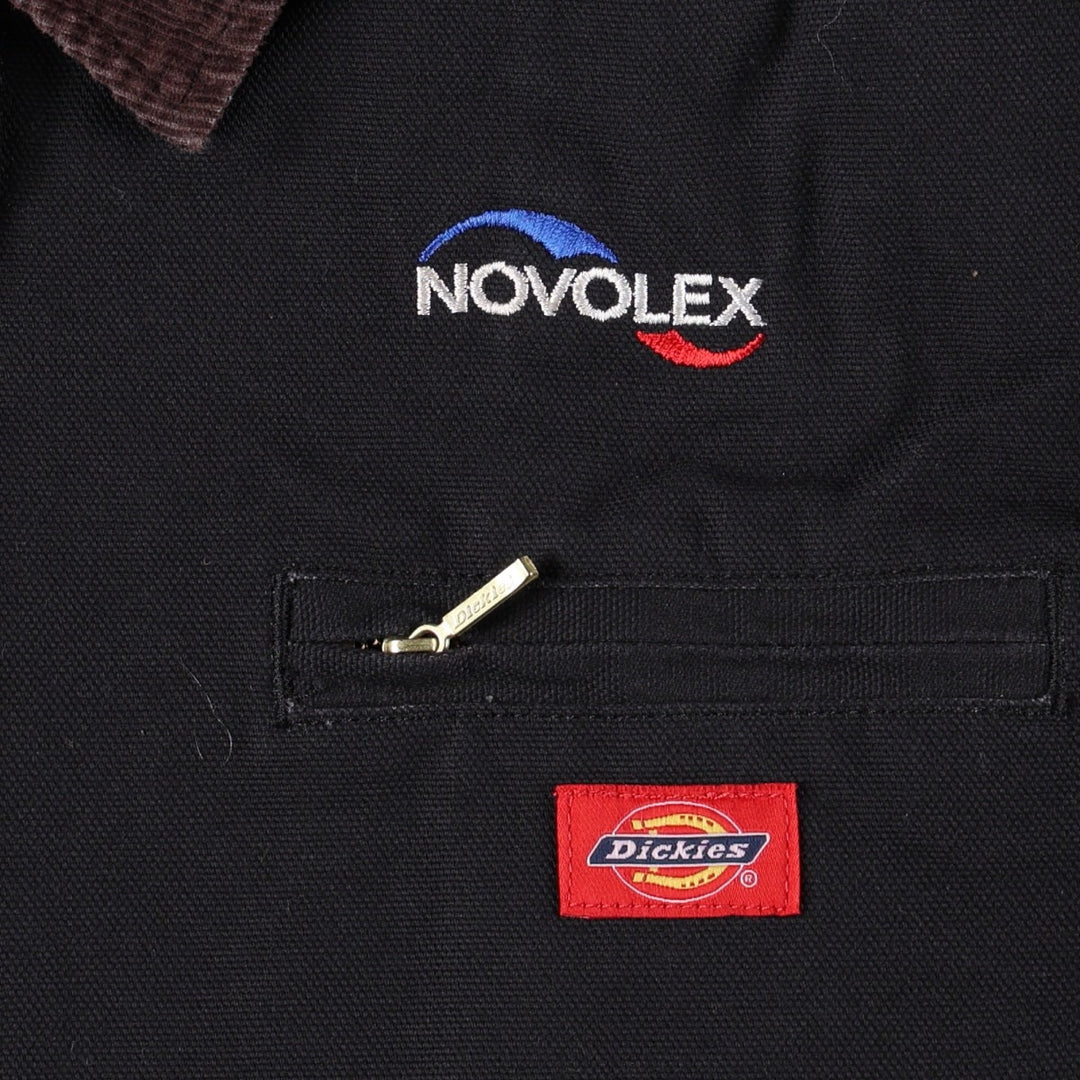 Dickies Detroit Jacket Type Advertising Padded Duck Work Jacket Men's XL Equivalent unclear black type Vintage Second Hand