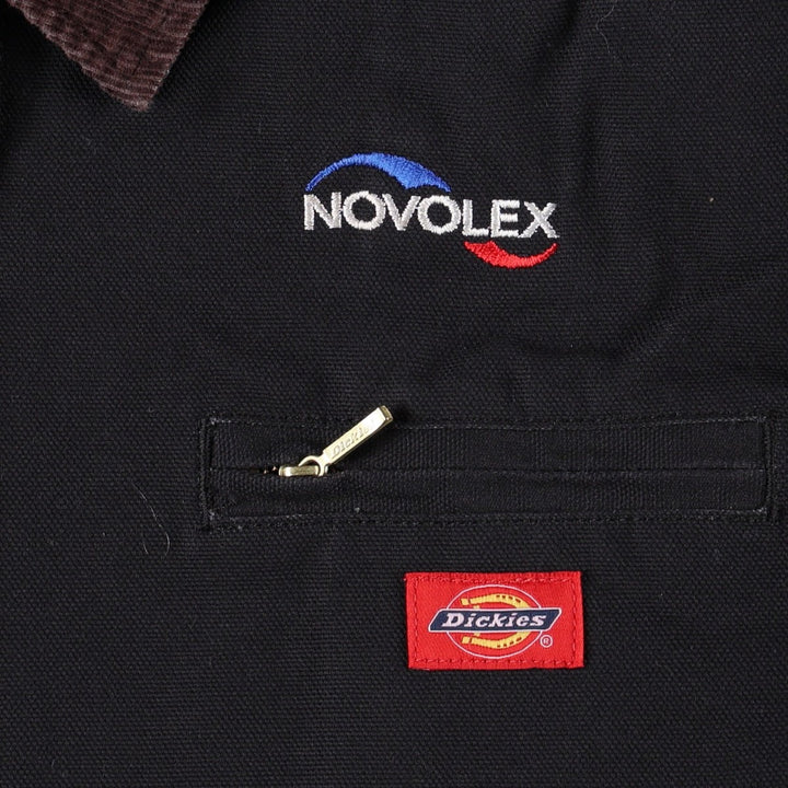 Dickies Detroit Jacket Type Advertising Padded Duck Work Jacket Men's XL Equivalent unclear black type Vintage Second Hand