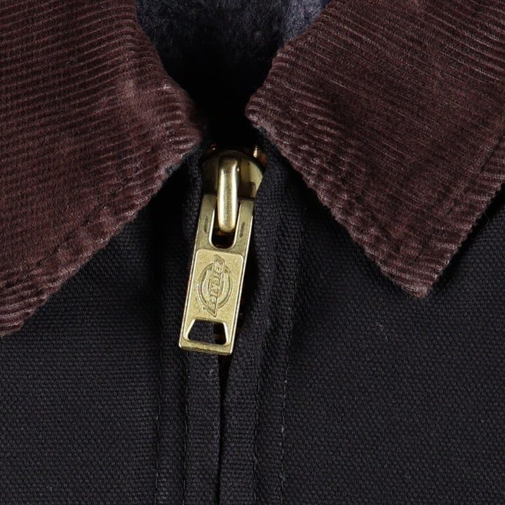 Dickies Detroit Jacket Type Advertising Padded Duck Work Jacket Men's XL Equivalent unclear black type Vintage Second Hand