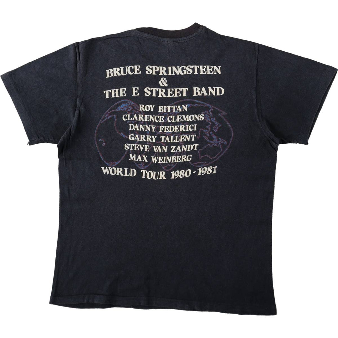 80'S Hanes Band T-Shirt, Made in USA, Men's Size M (approx.) cotton black type Vintage Second Hand