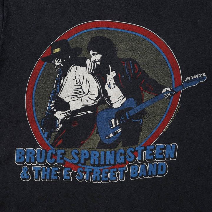80'S Hanes Band T-Shirt, Made in USA, Men's Size M (approx.) cotton black type Vintage Second Hand