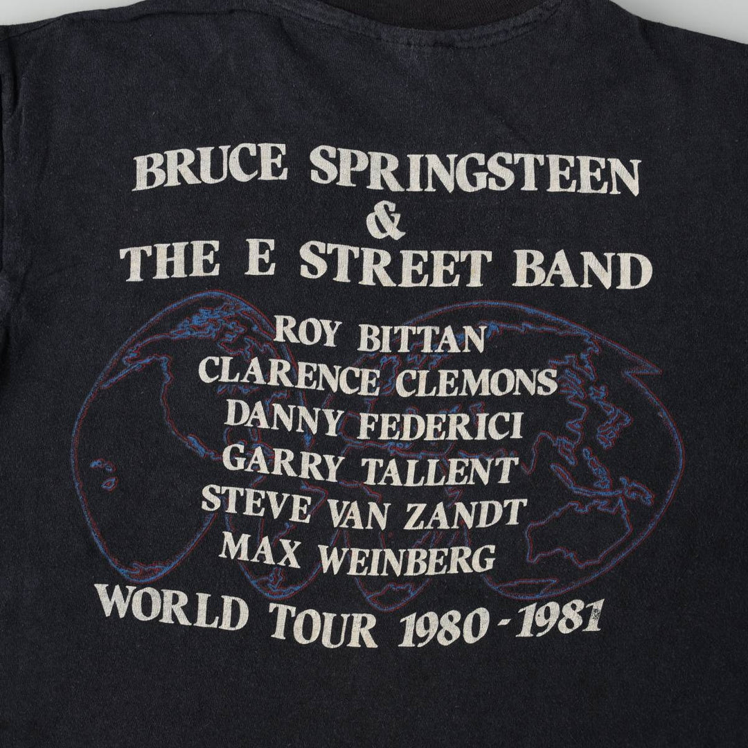 80'S Hanes Band T-Shirt, Made in USA, Men's Size M (approx.) cotton black type Vintage Second Hand
