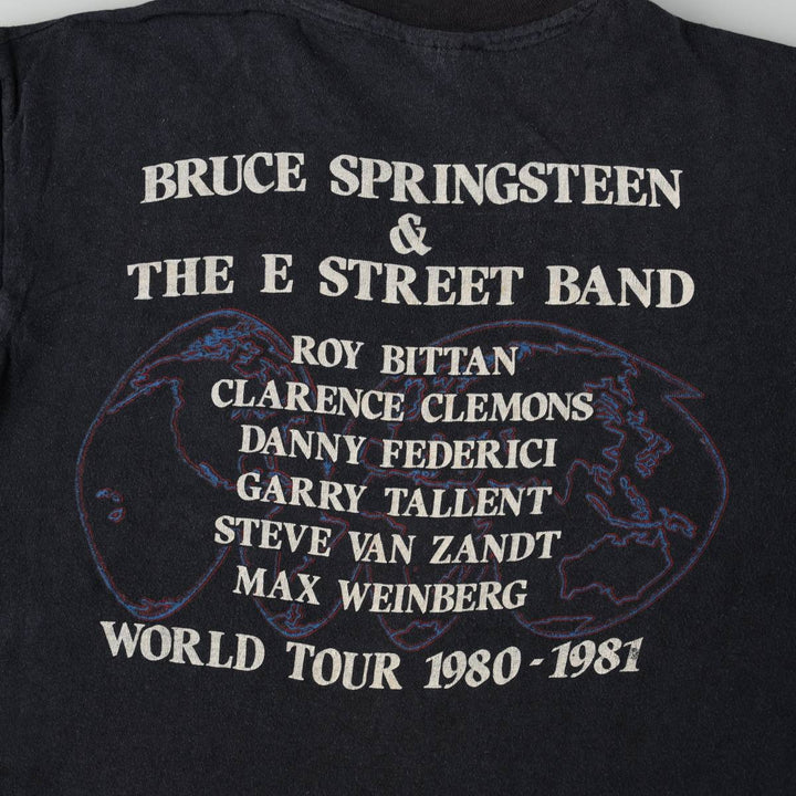 80'S Hanes Band T-Shirt, Made in USA, Men's Size M (approx.) cotton black type Vintage Second Hand