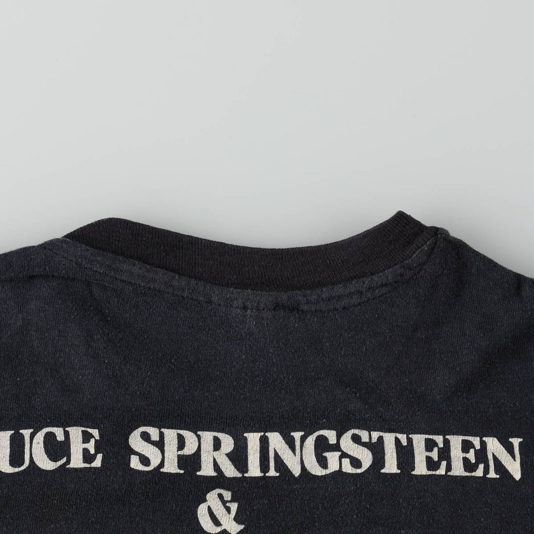 80'S Hanes Band T-Shirt, Made in USA, Men's Size M (approx.) cotton black type Vintage Second Hand