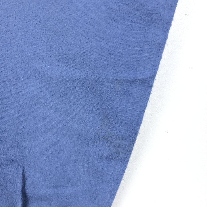 70s-80'S Five Brother Long Sleeve Chamois Cloth Shirt Made in USA Men's Size L Vintage unclear Blue type light blue Vintage Second Hand