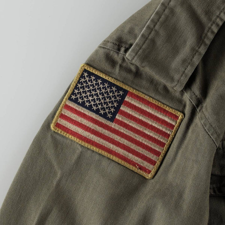 Ralph Lauren POLO RALPH LAUREN M-65 type military field jacket, men's size S (approx.) cotton Khaki type Vintage Second Hand