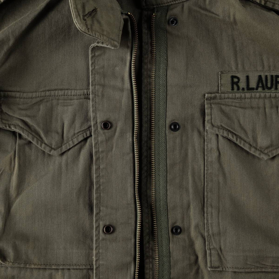 Ralph Lauren POLO RALPH LAUREN M-65 type military field jacket, men's size S (approx.) cotton Khaki type Vintage Second Hand
