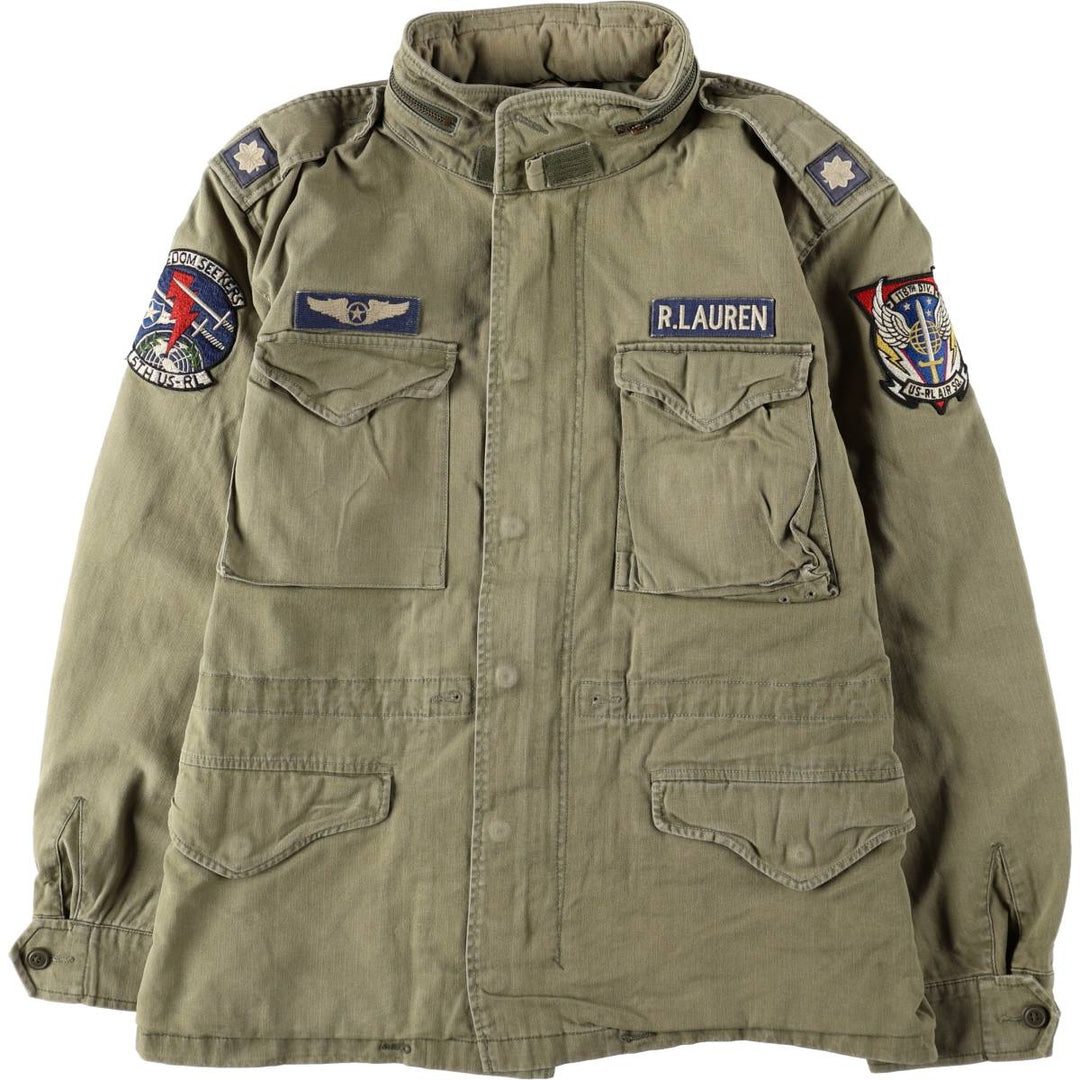 Ralph Lauren POLO RALPH LAUREN Military Field Jacket, Men's Size XL (approx.) cotton Khaki type Vintage Second Hand