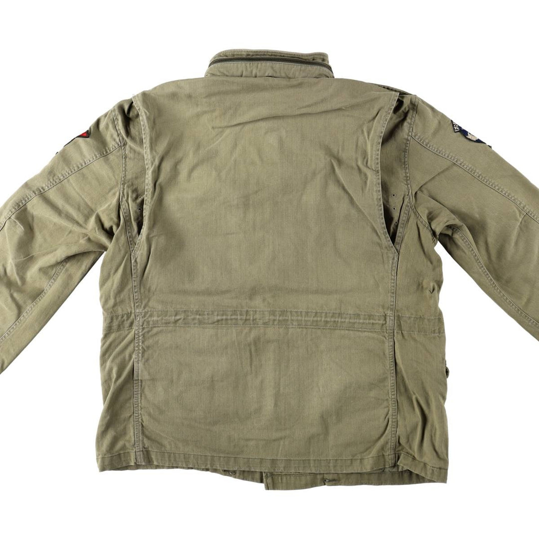 Ralph Lauren POLO RALPH LAUREN Military Field Jacket, Men's Size XL (approx.) cotton Khaki type Vintage Second Hand