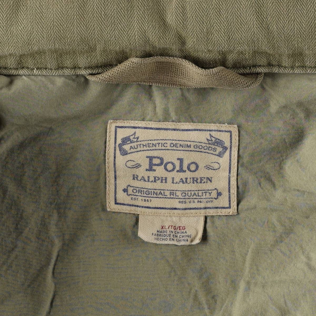 Ralph Lauren POLO RALPH LAUREN Military Field Jacket, Men's Size XL (approx.) cotton Khaki type Vintage Second Hand
