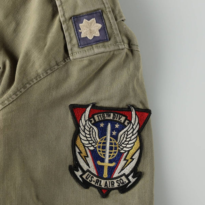 Ralph Lauren POLO RALPH LAUREN Military Field Jacket, Men's Size XL (approx.) cotton Khaki type Vintage Second Hand