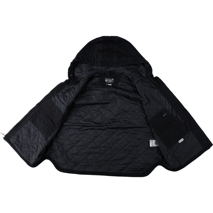 Carhartt Relaxed Fit Padded Hooded Duck Vest, Women's XXL (approx.) cotton black type Vintage Second Hand