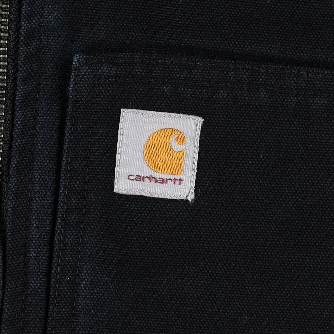 Carhartt Relaxed Fit Padded Hooded Duck Vest, Women's XXL (approx.) cotton black type Vintage Second Hand