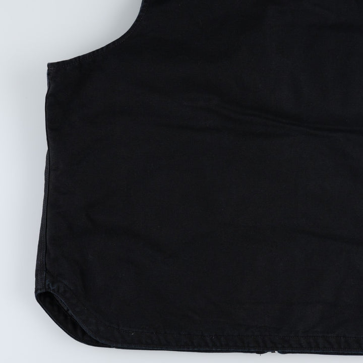 Carhartt Relaxed Fit Padded Hooded Duck Vest, Women's XXL (approx.) cotton black type Vintage Second Hand