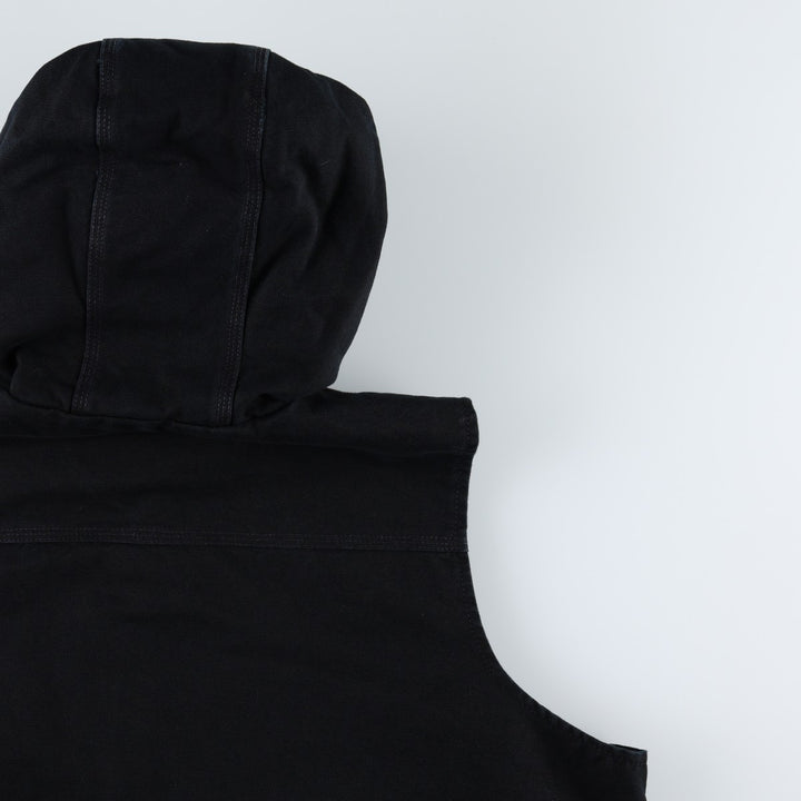 Carhartt Relaxed Fit Padded Hooded Duck Vest, Women's XXL (approx.) cotton black type Vintage Second Hand
