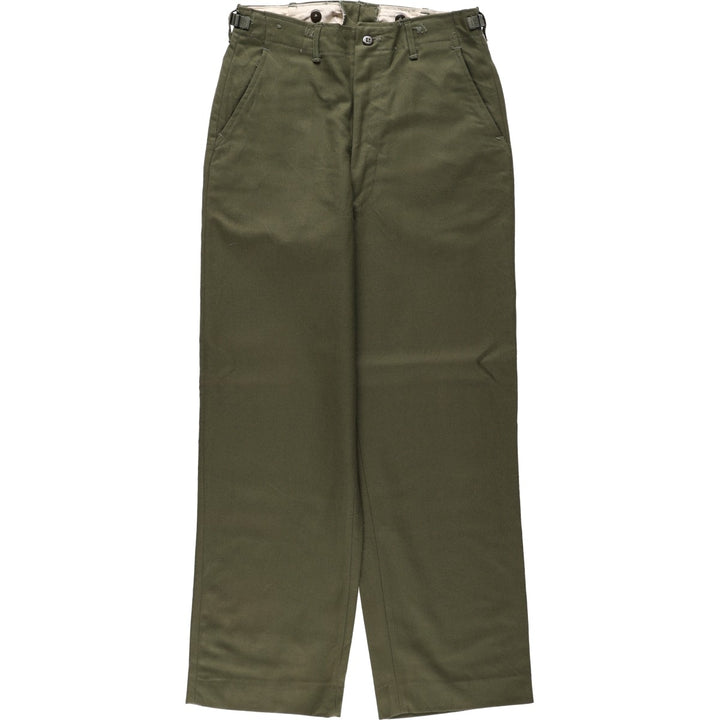 Genuine US military issue from the 1990s, field pants/trousers, REEGULAR-SMALL (equivalent to men's W31), vintage. unclear Khaki type Vintage Second Hand
