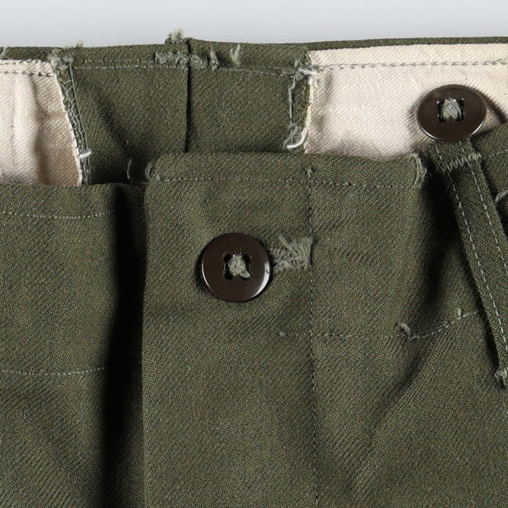 Genuine US military issue from the 1990s, field pants/trousers, REEGULAR-SMALL (equivalent to men's W31), vintage. unclear Khaki type Vintage Second Hand