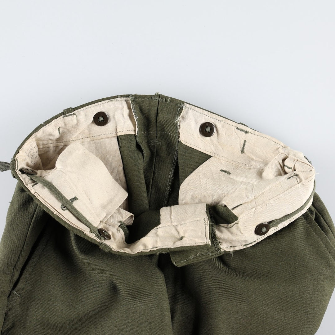Genuine US military issue from the 1990s, field pants/trousers, REEGULAR-SMALL (equivalent to men's W31), vintage. unclear Khaki type Vintage Second Hand