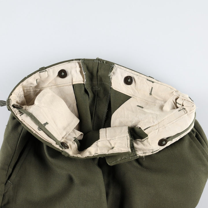 Genuine US military issue from the 1990s, field pants/trousers, REEGULAR-SMALL (equivalent to men's W31), vintage. unclear Khaki type Vintage Second Hand