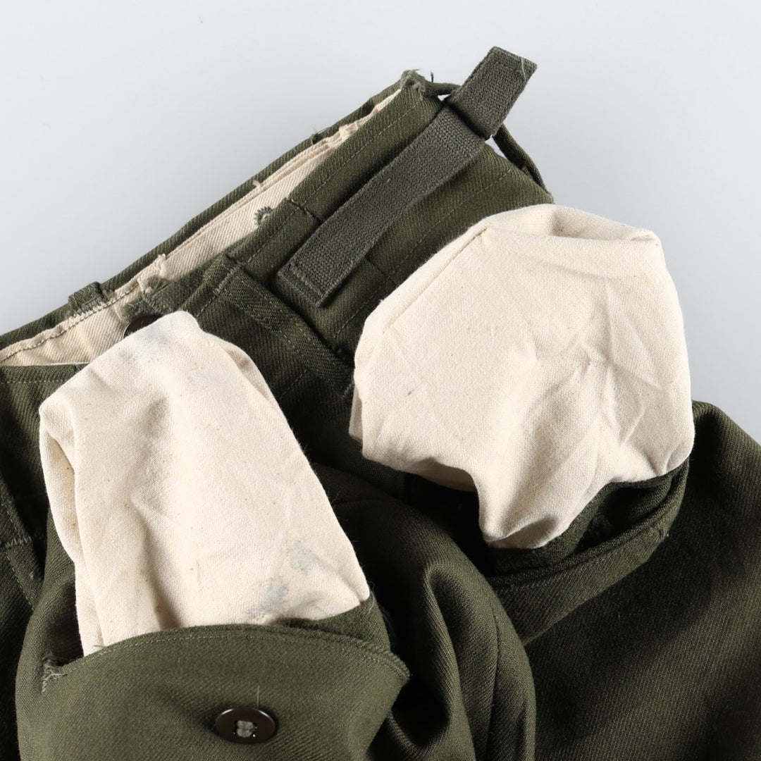 Genuine US military issue from the 1990s, field pants/trousers, REEGULAR-SMALL (equivalent to men's W31), vintage. unclear Khaki type Vintage Second Hand