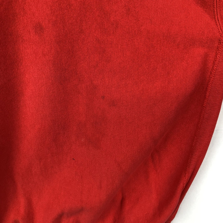90'S Champion Reverse Weave Embroidered Tag One Point Logo Sweatshirt Trainer Made in USA Men's XL cotton red type Vintage Second Hand