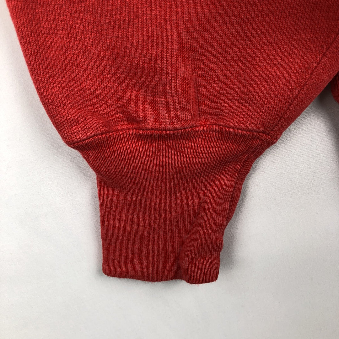 90'S Champion Reverse Weave Embroidered Tag One Point Logo Sweatshirt Trainer Made in USA Men's XL cotton red type Vintage Second Hand