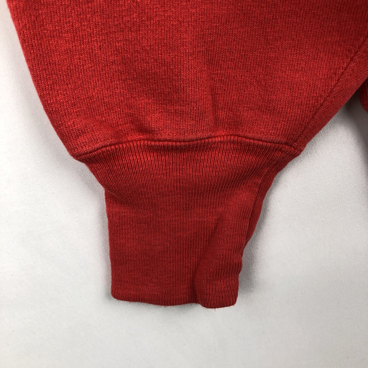 90'S Champion Reverse Weave Embroidered Tag One Point Logo Sweatshirt Trainer Made in USA Men's XL cotton red type Vintage Second Hand