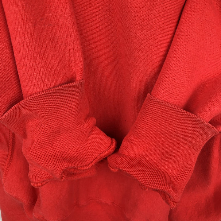 90'S Champion Reverse Weave Embroidered Tag One Point Logo Sweatshirt Trainer Made in USA Men's XL cotton red type Vintage Second Hand
