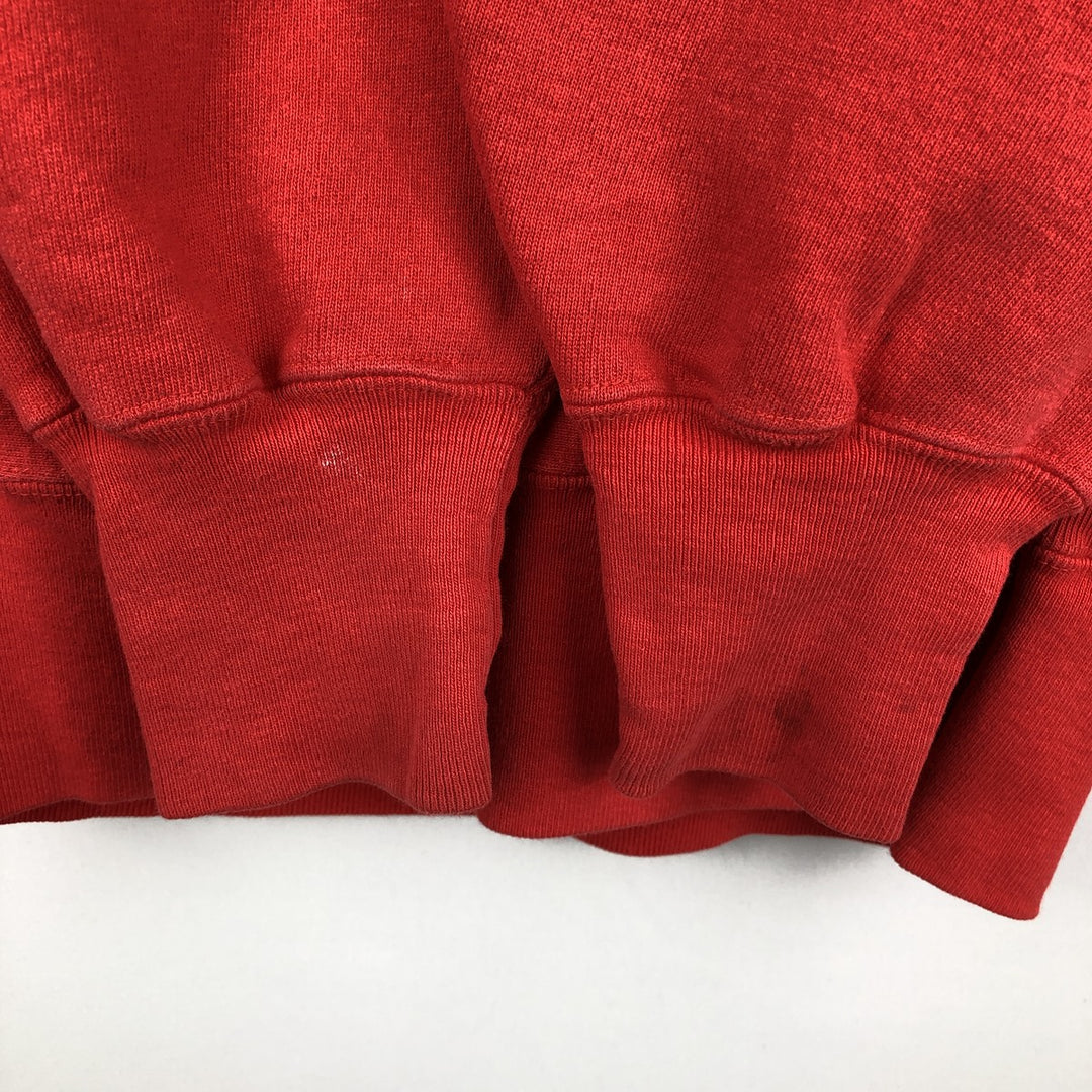 90'S Champion Reverse Weave Embroidered Tag One Point Logo Sweatshirt Trainer Made in USA Men's XL cotton red type Vintage Second Hand