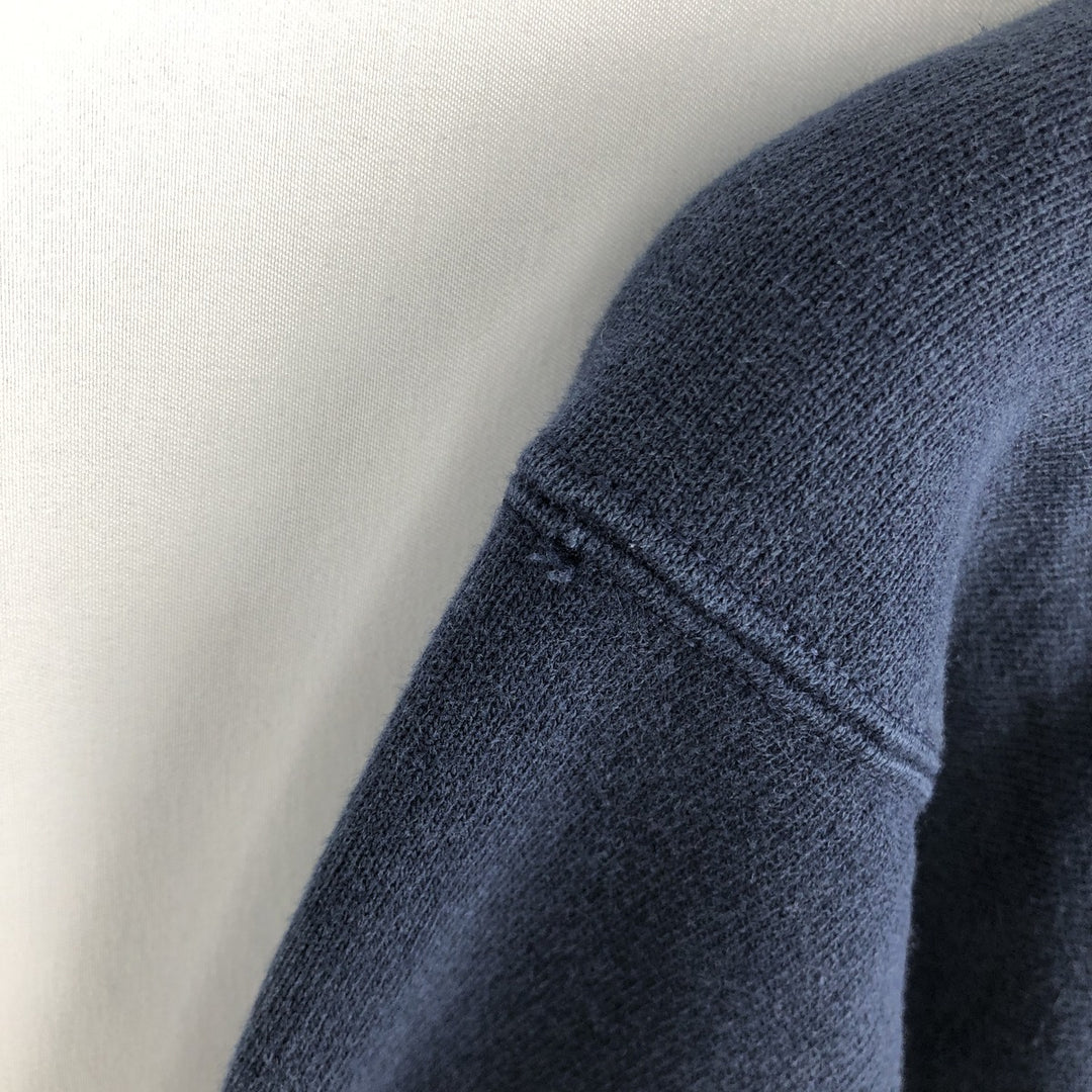 90'S Champion Notre Dame University Fighting Irish College Character Sweatshirt cotton navy blue type Vintage Second Hand