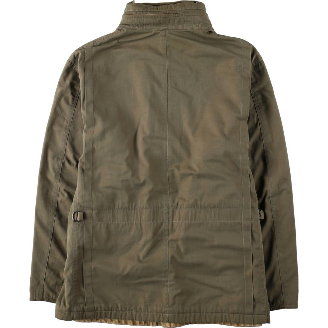 Burberry's Reversible Zip-Up Corduroy Jacket, Men's Size L (approx.) unclear Khaki type Vintage Second Hand