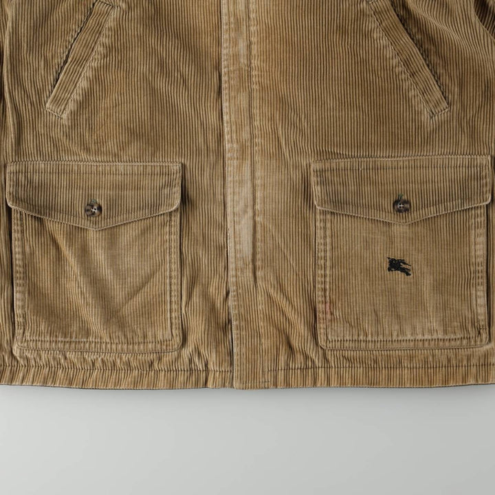 Burberry's Reversible Zip-Up Corduroy Jacket, Men's Size L (approx.) unclear Khaki type Vintage Second Hand