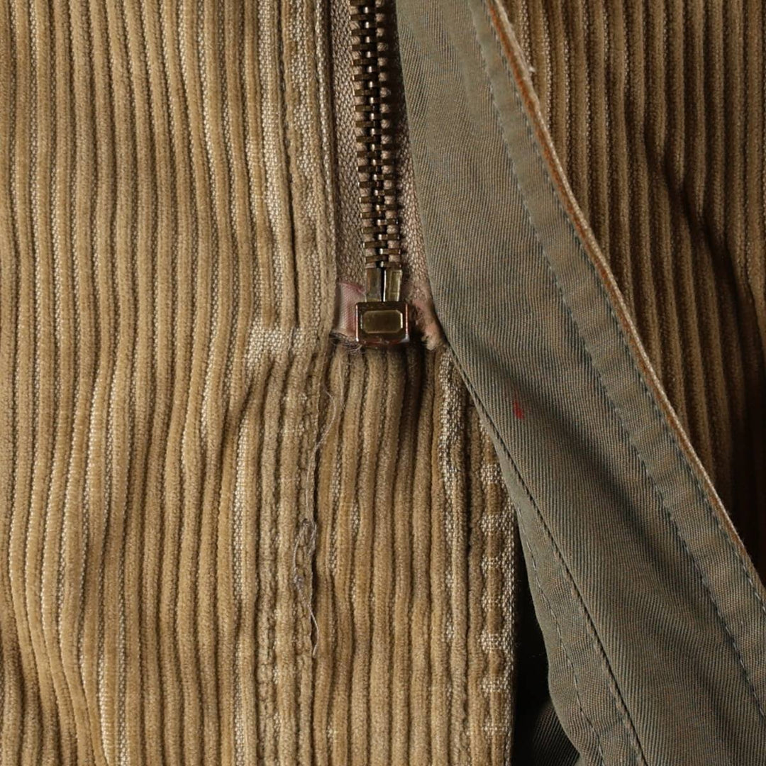 Burberry's Reversible Zip-Up Corduroy Jacket, Men's Size L (approx.) unclear Khaki type Vintage Second Hand