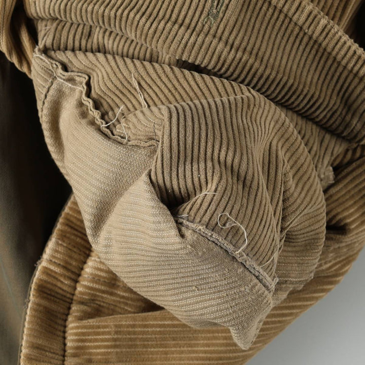 Burberry's Reversible Zip-Up Corduroy Jacket, Men's Size L (approx.) unclear Khaki type Vintage Second Hand