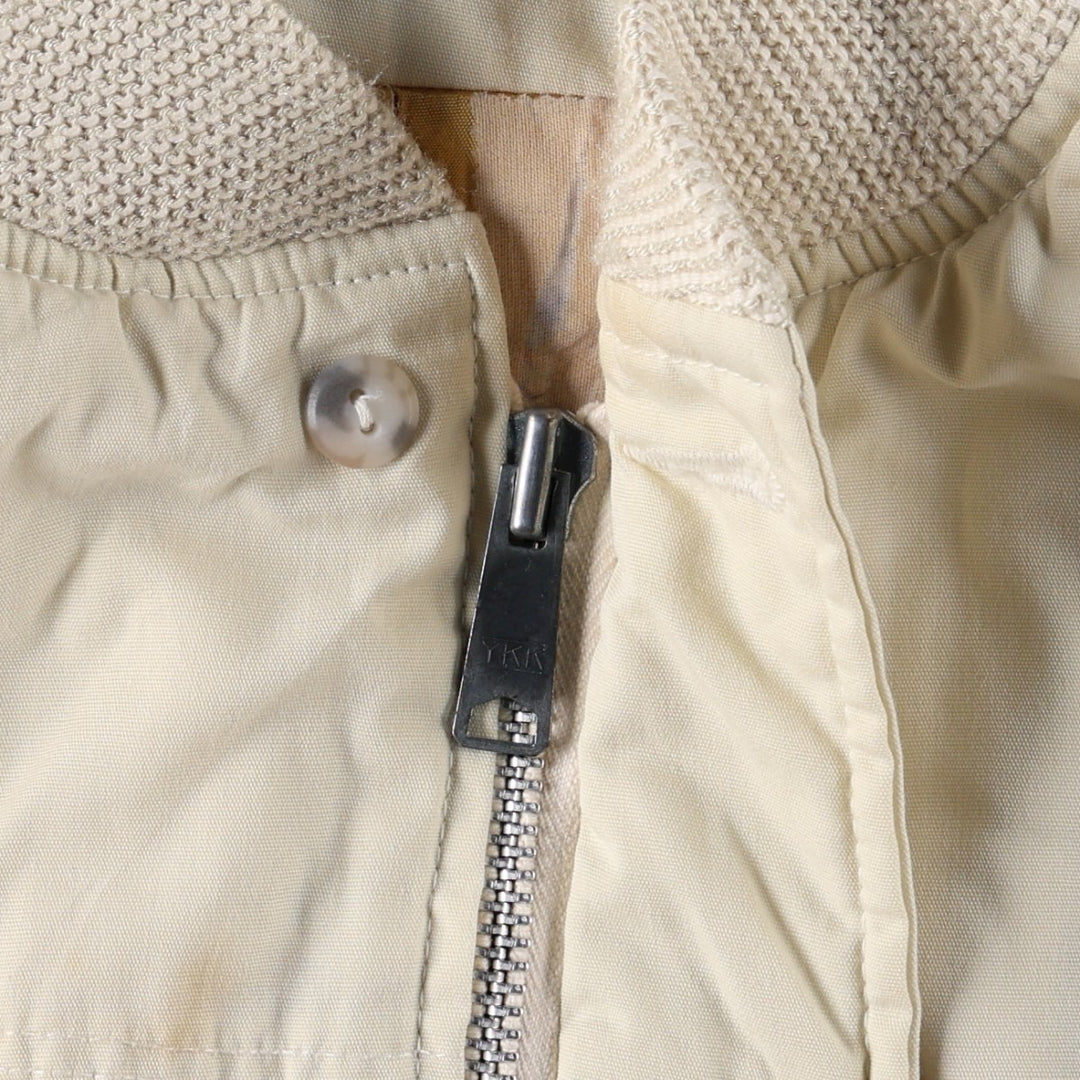 1980'S Catalina Varsity Padded Derby Jacket, Cup Shoulder Jacket, Made in USA, Men's Size L (Equivalent), Vintage unclear unbleached Vintage Second Hand