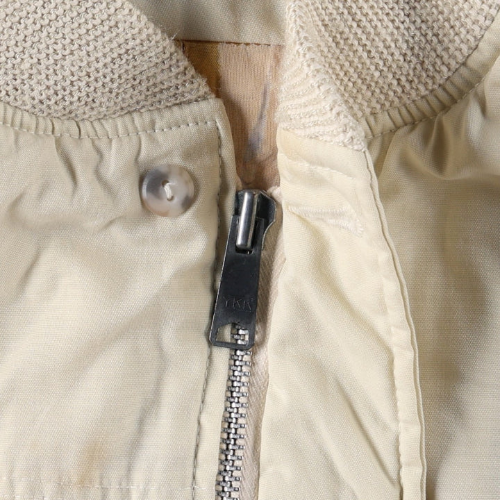 1980'S Catalina Varsity Padded Derby Jacket, Cup Shoulder Jacket, Made in USA, Men's Size L (Equivalent), Vintage unclear unbleached Vintage Second Hand