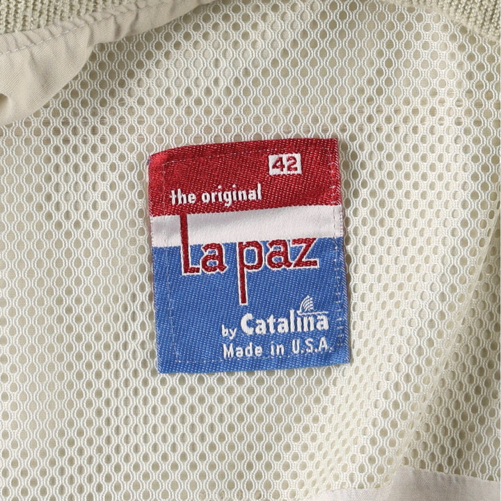 70s-80'S Catalina La Paz Derby Jacket, Cup Shoulder Jacket, Made in USA, Men's XL equivalent, Vintage unclear ivory Vintage Second Hand