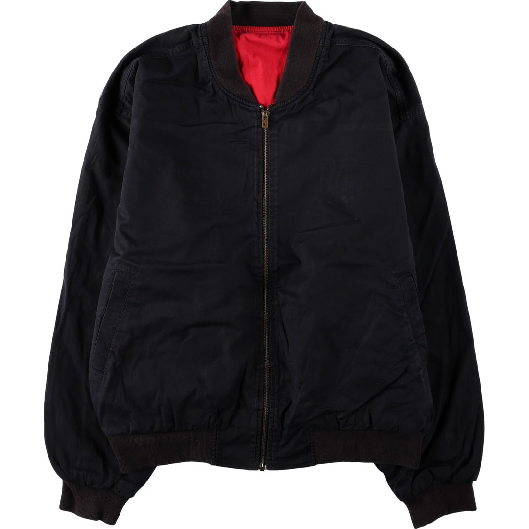 Marlboro Reversible Cotton Blouson, Men's Size M (approx.) cotton black type Vintage Second Hand