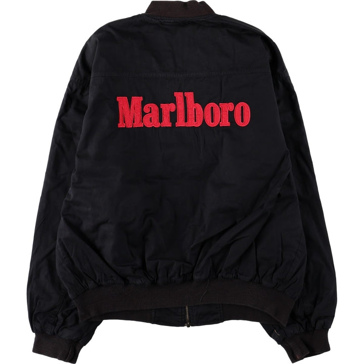 Marlboro Reversible Cotton Blouson, Men's Size M (approx.) cotton black type Vintage Second Hand