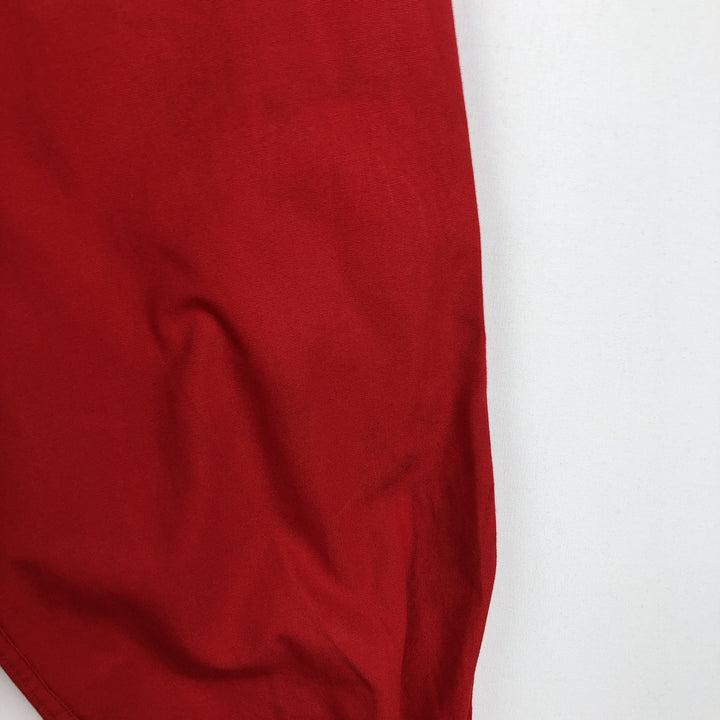 ~90'S Burberry's Long-Sleeve Hunting Shirt, Made in USA, Men's Size L (Equivalent), Vintage cotton red type Vintage Second Hand