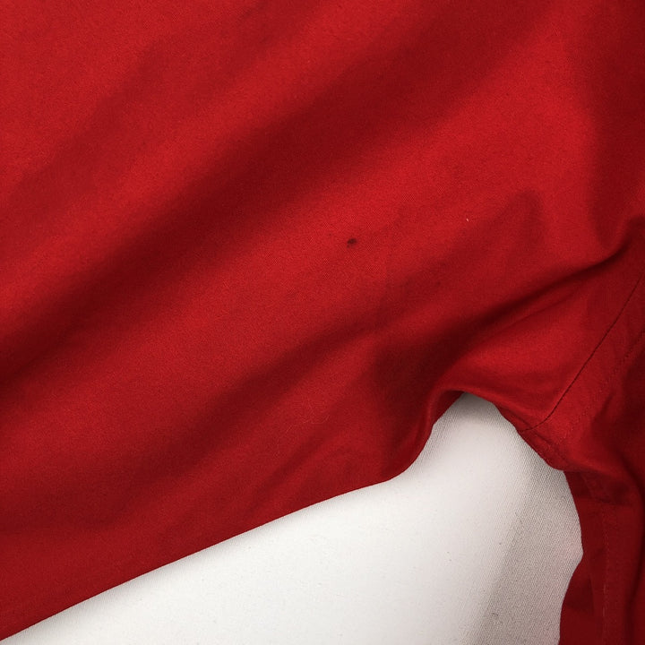 ~90'S Burberry's Long-Sleeve Hunting Shirt, Made in USA, Men's Size L (Equivalent), Vintage cotton red type Vintage Second Hand
