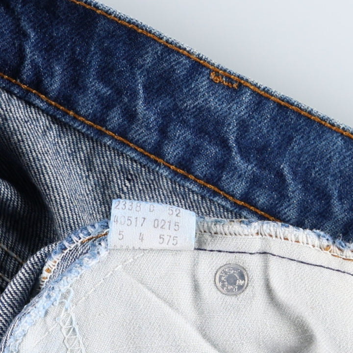 1980'S Levi's 40517-0215 Orange Tab Bootcut Denim Pants, Made in USA, Men's W35 (approx.), Vintage unclear blue type Vintage Second Hand