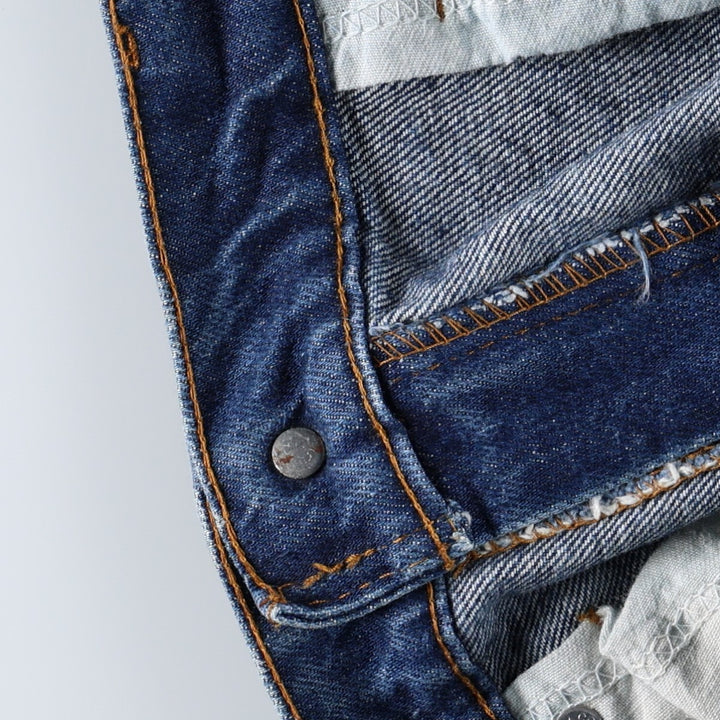 1980'S Levi's 40517-0215 Orange Tab Bootcut Denim Pants, Made in USA, Men's W35 (approx.), Vintage unclear blue type Vintage Second Hand