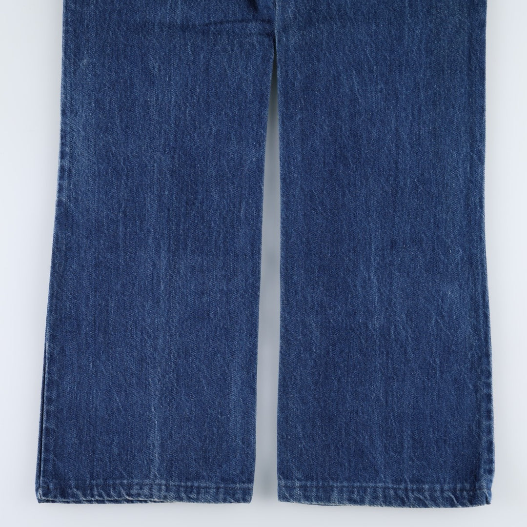 1980'S Levi's 40517-0215 Orange Tab Bootcut Denim Pants, Made in USA, Men's W35 (approx.), Vintage unclear blue type Vintage Second Hand