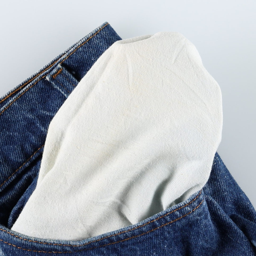 1980'S Levi's 40517-0215 Orange Tab Bootcut Denim Pants, Made in USA, Men's W35 (approx.), Vintage unclear blue type Vintage Second Hand