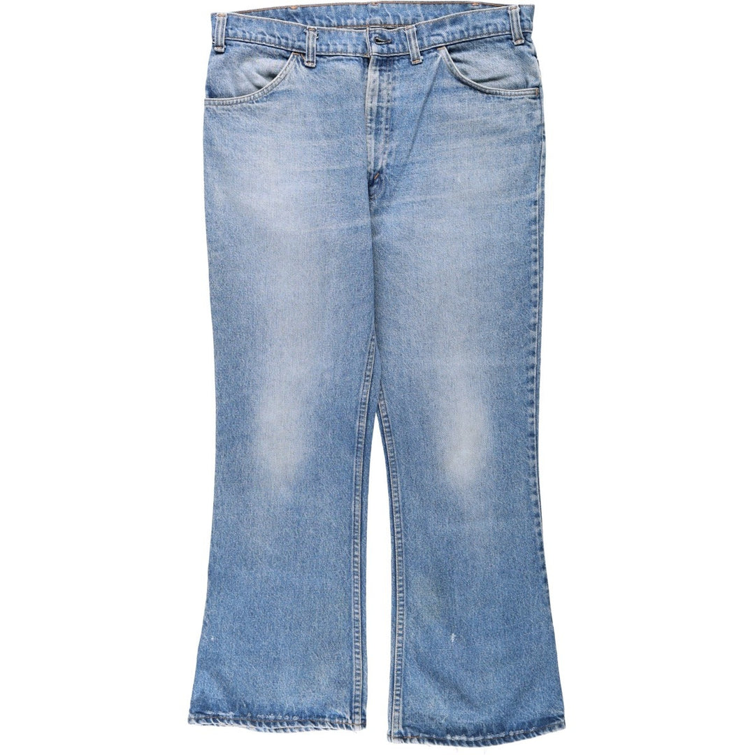90'S Levi's Orange Tab Bell-Bottom Denim Pants, Men's Size W37 (approx.), Vintage unclear blue type Vintage Second Hand