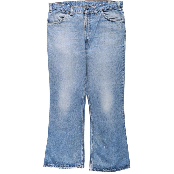 90'S Levi's Orange Tab Bell-Bottom Denim Pants, Men's Size W37 (approx.), Vintage unclear blue type Vintage Second Hand