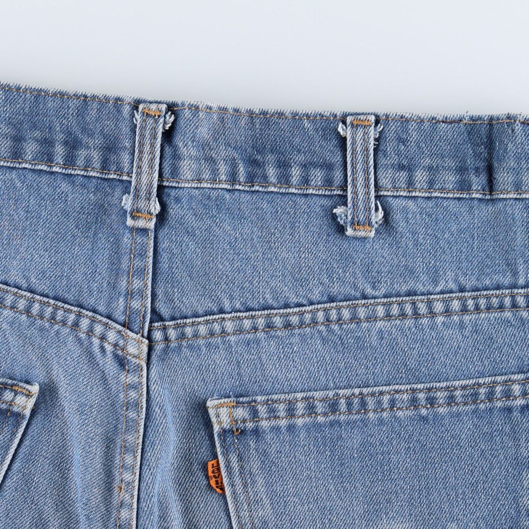 1980'S Levi's Orange Tab Bell-Bottom Denim Pants, Men's Size W32 (approx.), Vintage unclear blue type Vintage Second Hand