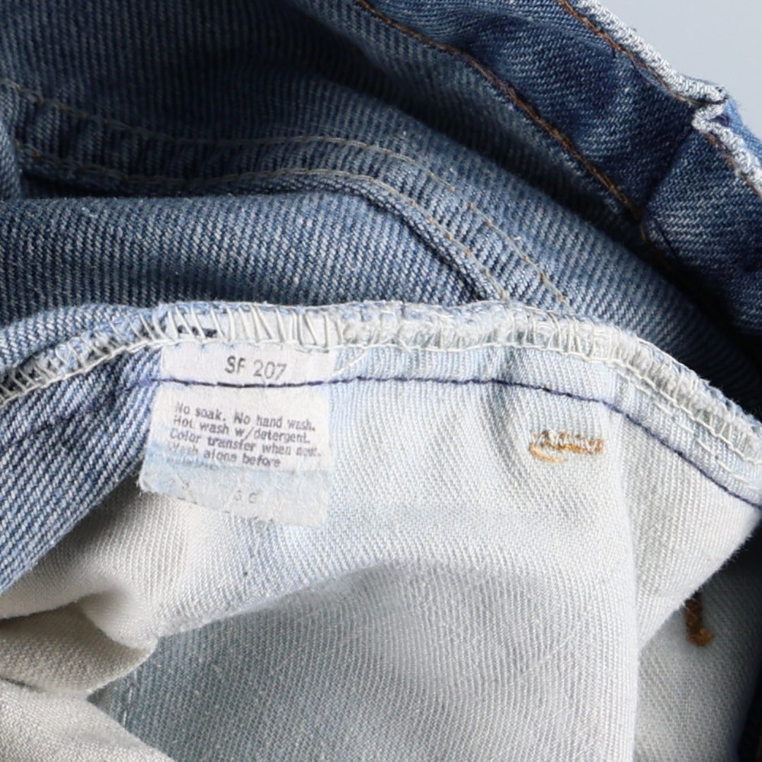 1980'S Levi's Orange Tab Bell-Bottom Denim Pants, Men's Size W32 (approx.), Vintage unclear blue type Vintage Second Hand