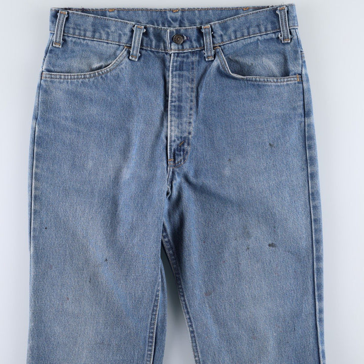 1980'S Levi's Orange Tab Bell-Bottom Denim Pants, Men's Size W32 (approx.), Vintage unclear blue type Vintage Second Hand